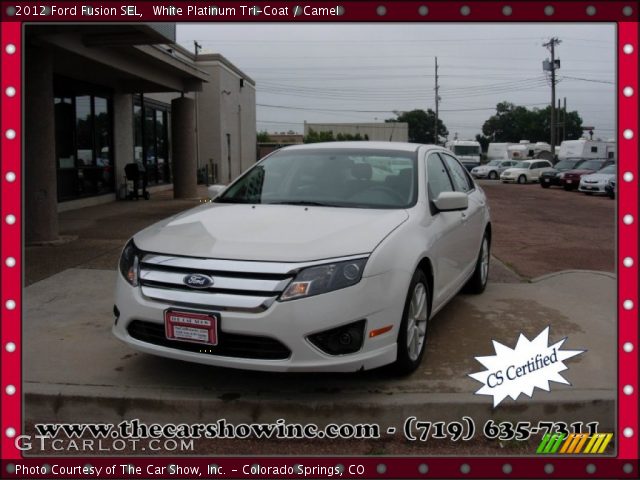 2012 Ford Fusion SEL in White Platinum Tri-Coat
