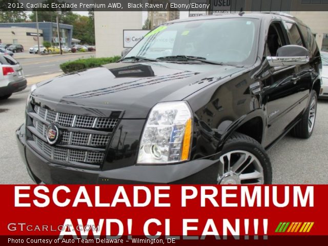 2012 Cadillac Escalade Premium AWD in Black Raven