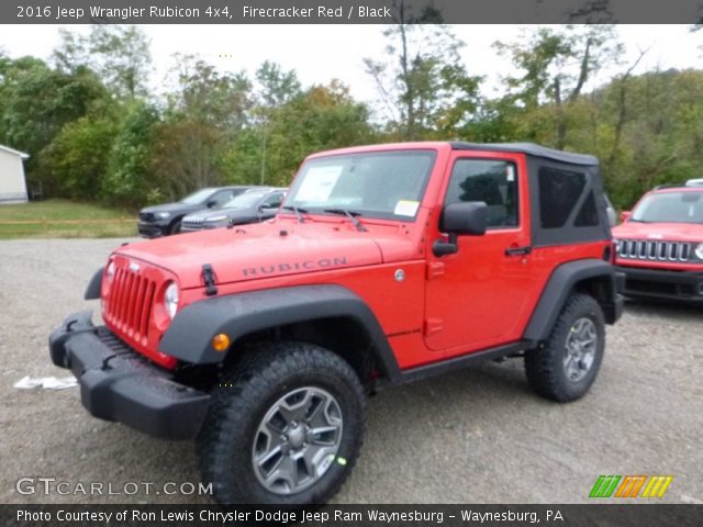 2016 Jeep Wrangler Rubicon 4x4 in Firecracker Red