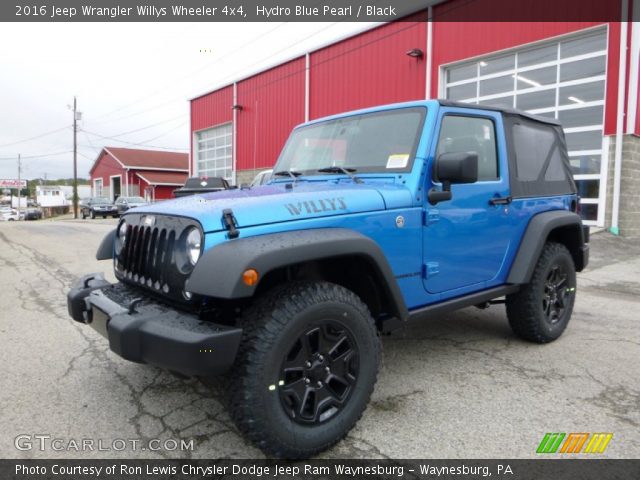 2016 Jeep Wrangler Willys Wheeler 4x4 in Hydro Blue Pearl