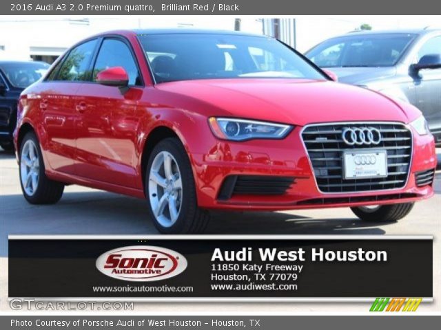2016 Audi A3 2.0 Premium quattro in Brilliant Red