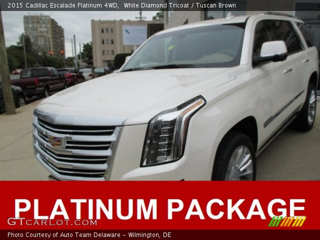2015 Cadillac Escalade Platinum 4WD in White Diamond Tricoat