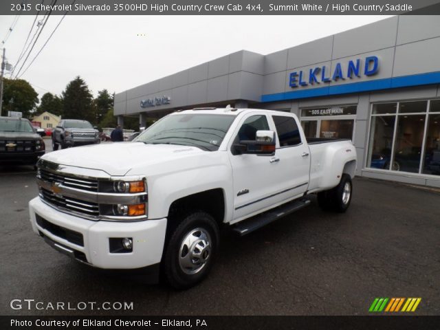 2015 Chevrolet Silverado 3500HD High Country Crew Cab 4x4 in Summit White