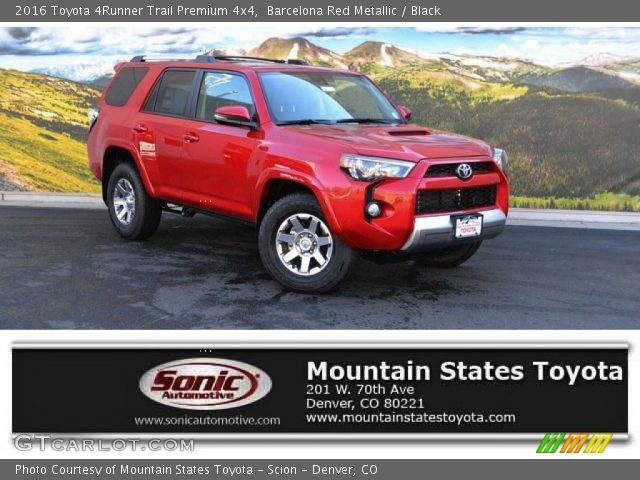 2016 Toyota 4Runner Trail Premium 4x4 in Barcelona Red Metallic