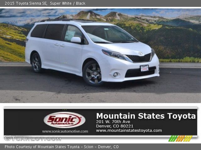 2015 Toyota Sienna SE in Super White