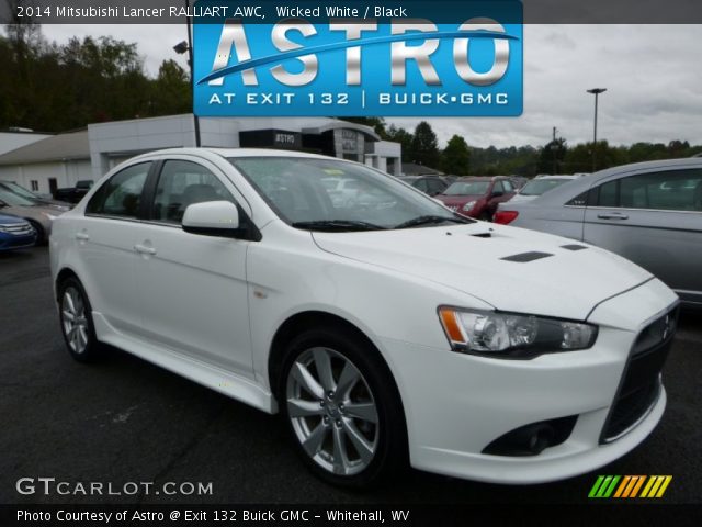 2014 Mitsubishi Lancer RALLIART AWC in Wicked White