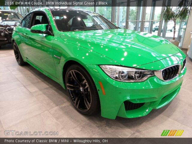 2016 BMW M4 Coupe in BMW Individual Signal Green