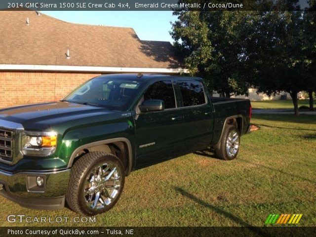 2014 GMC Sierra 1500 SLE Crew Cab 4x4 in Emerald Green Metallic