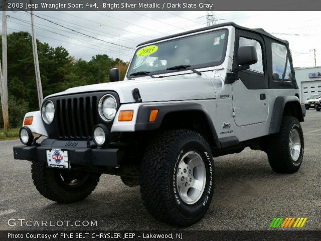 2003 Jeep Wrangler Sport 4x4 in Bright Silver Metallic