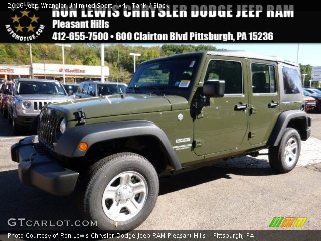 2016 Jeep Wrangler Unlimited Sport 4x4 in Tank