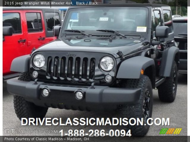 2016 Jeep Wrangler Willys Wheeler 4x4 in Black