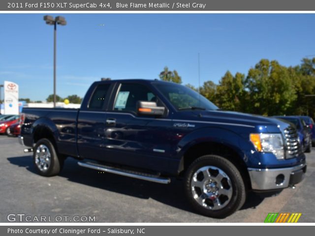 2011 Ford F150 XLT SuperCab 4x4 in Blue Flame Metallic