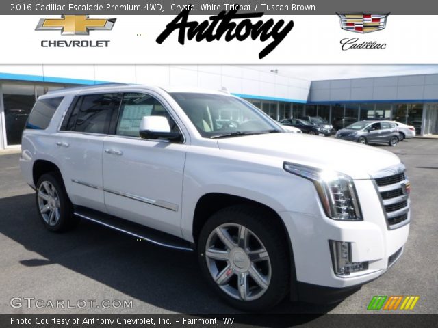 2016 Cadillac Escalade Premium 4WD in Crystal White Tricoat