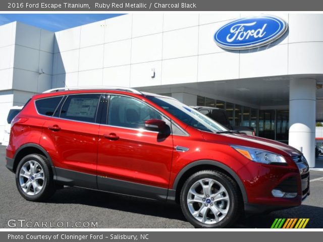 2016 Ford Escape Titanium in Ruby Red Metallic
