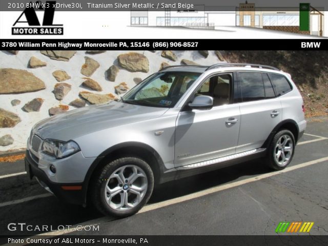 2010 BMW X3 xDrive30i in Titanium Silver Metallic
