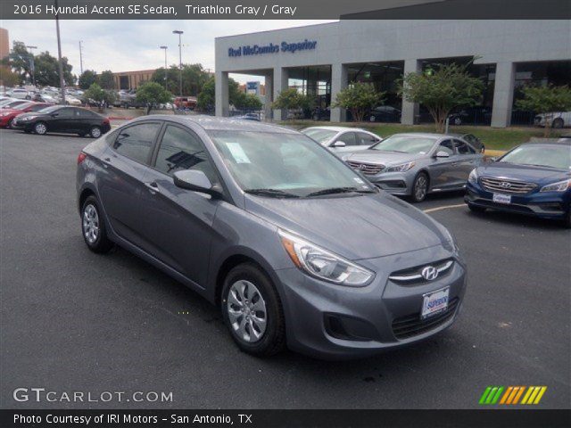 2016 Hyundai Accent SE Sedan in Triathlon Gray