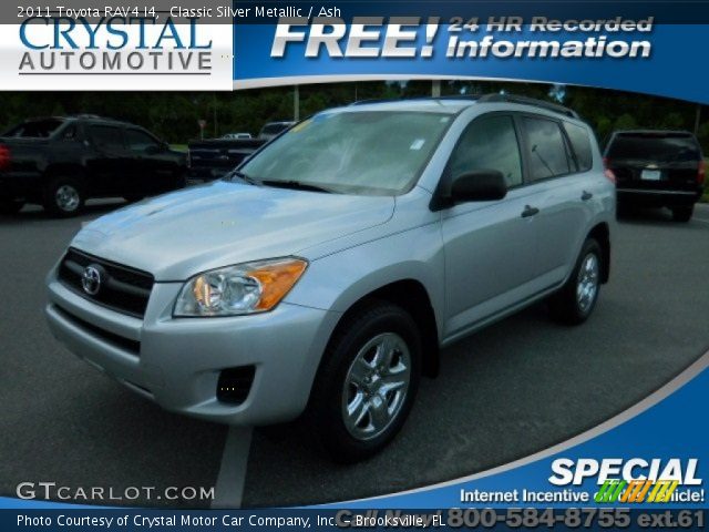 2011 Toyota RAV4 I4 in Classic Silver Metallic