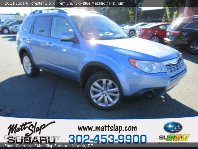 2011 Subaru Forester 2.5 X Premium in Sky Blue Metallic