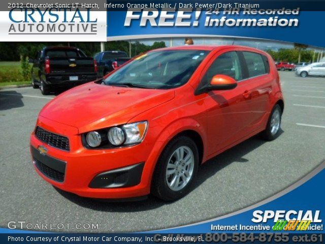 2012 Chevrolet Sonic LT Hatch in Inferno Orange Metallic