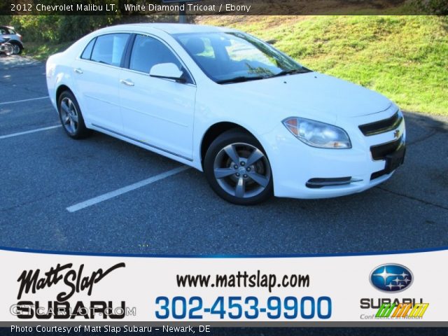 2012 Chevrolet Malibu LT in White Diamond Tricoat