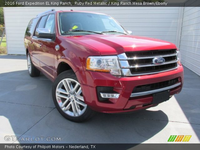 2016 Ford Expedition EL King Ranch in Ruby Red Metallic