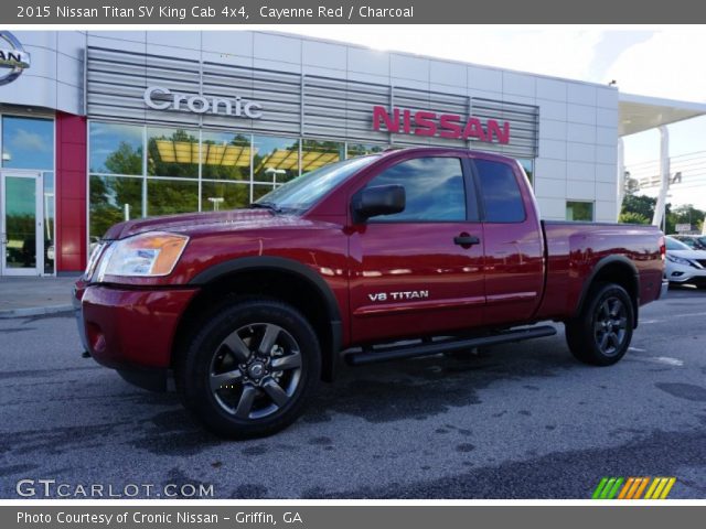 2015 Nissan Titan SV King Cab 4x4 in Cayenne Red