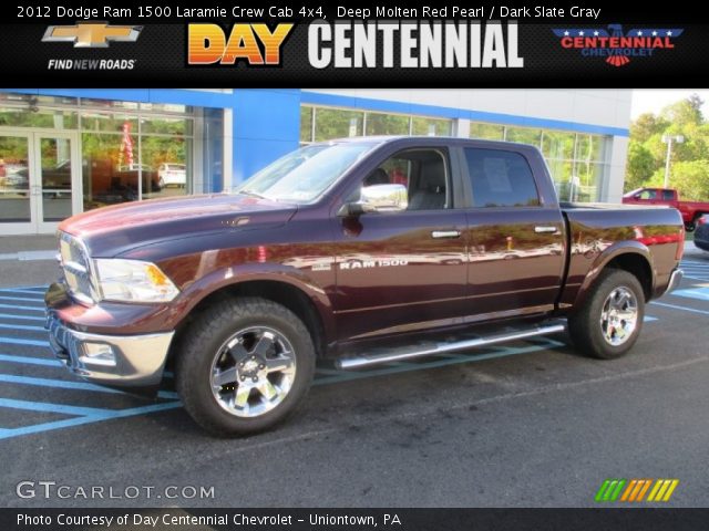 2012 Dodge Ram 1500 Laramie Crew Cab 4x4 in Deep Molten Red Pearl