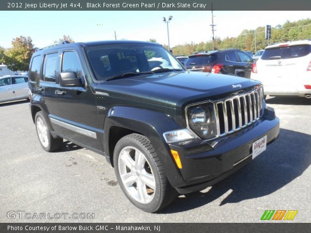 2012 Jeep Liberty Jet 4x4 in Black Forest Green Pearl