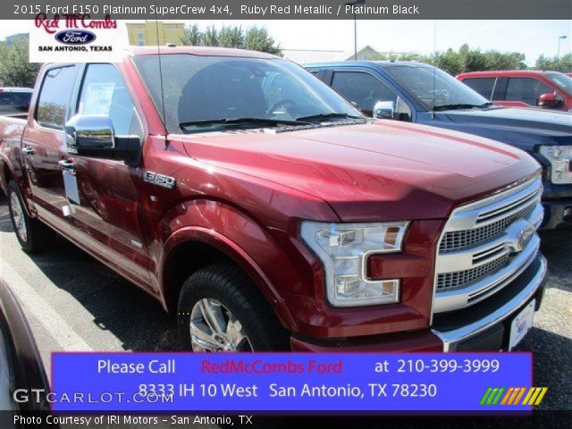 2015 Ford F150 Platinum SuperCrew 4x4 in Ruby Red Metallic