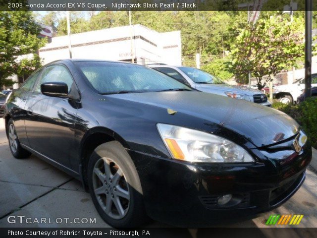 2003 Honda Accord EX V6 Coupe in Nighthawk Black Pearl