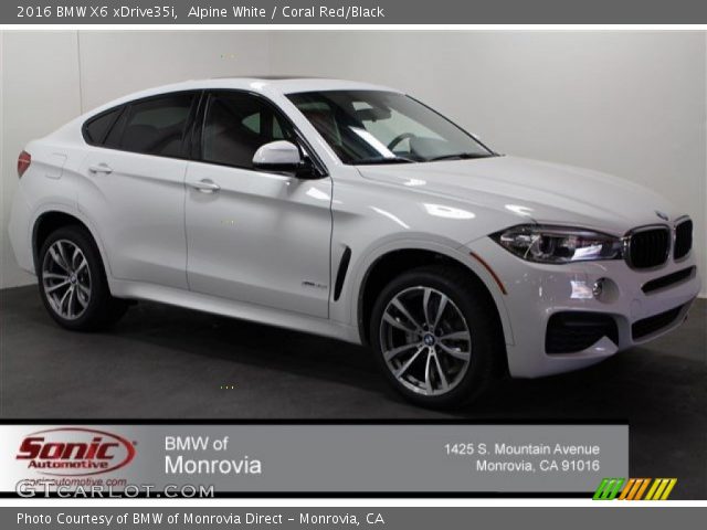 2016 BMW X6 xDrive35i in Alpine White