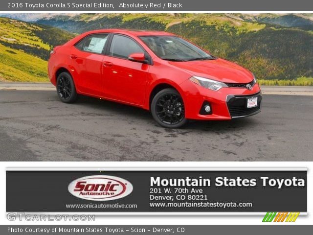 2016 Toyota Corolla S Special Edition in Absolutely Red