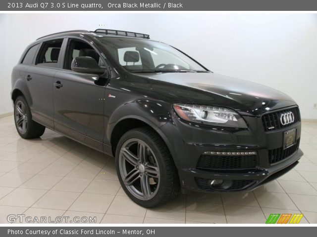 2013 Audi Q7 3.0 S Line quattro in Orca Black Metallic