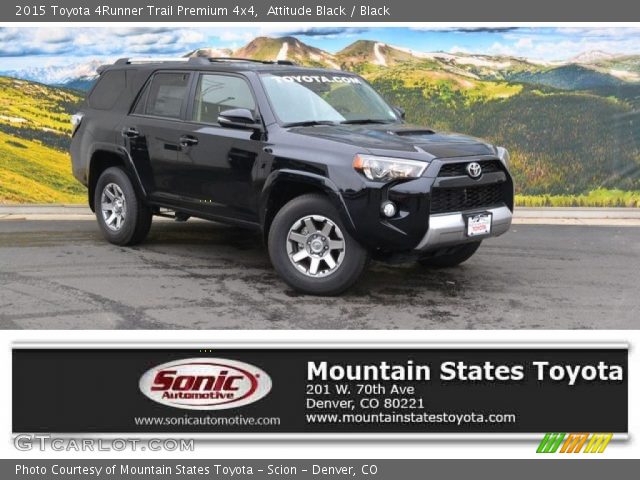 2015 Toyota 4Runner Trail Premium 4x4 in Attitude Black