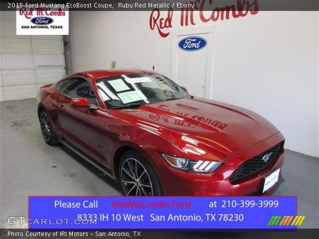 2015 Ford Mustang EcoBoost Coupe in Ruby Red Metallic