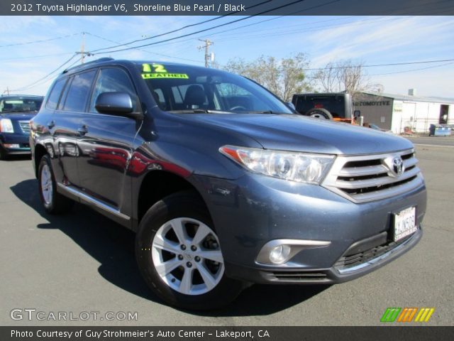2012 Toyota Highlander V6 in Shoreline Blue Pearl