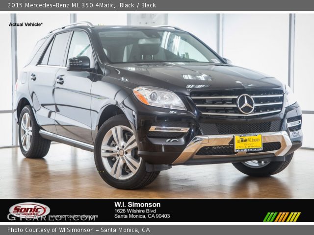 2015 Mercedes-Benz ML 350 4Matic in Black