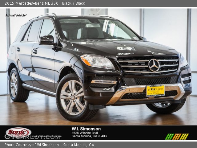 2015 Mercedes-Benz ML 350 in Black