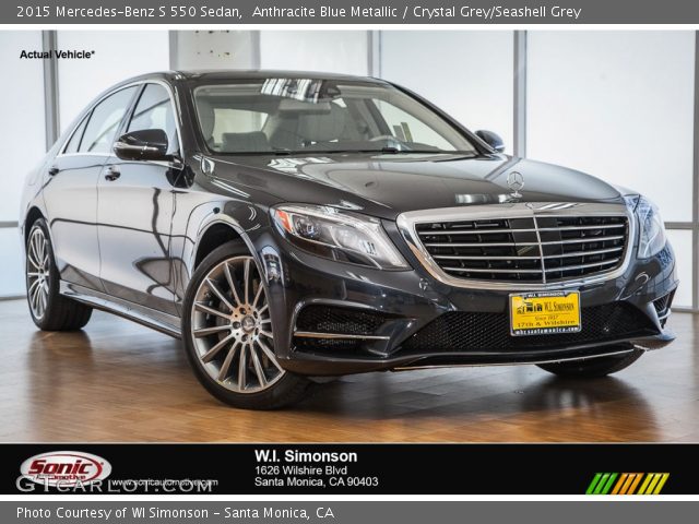 2015 Mercedes-Benz S 550 Sedan in Anthracite Blue Metallic