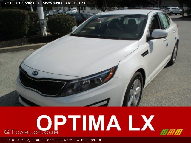 2015 Kia Optima LX in Snow White Pearl