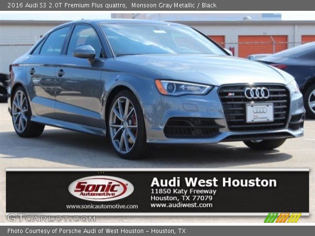 2016 Audi S3 2.0T Premium Plus quattro in Monsoon Gray Metallic