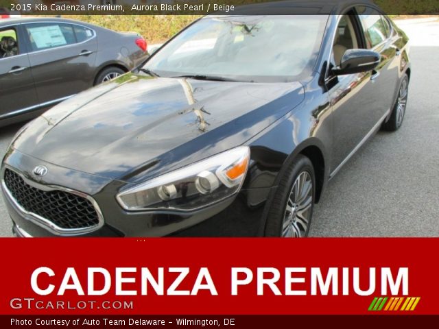 2015 Kia Cadenza Premium in Aurora Black Pearl