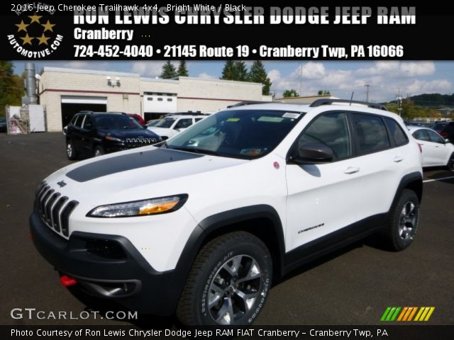 2016 Jeep Cherokee Trailhawk 4x4 in Bright White