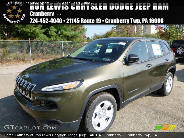 2016 Jeep Cherokee Sport in ECO Green Pearl