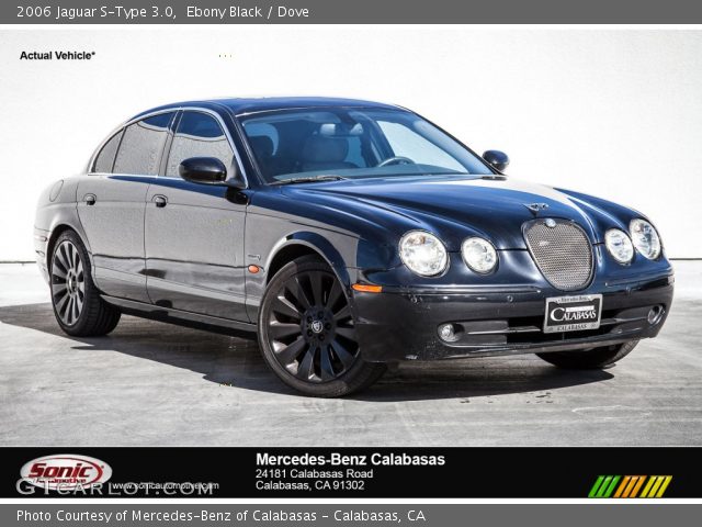 2006 Jaguar S-Type 3.0 in Ebony Black