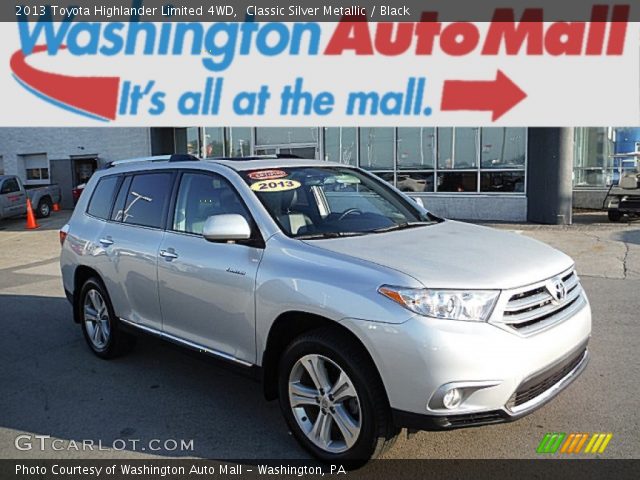 2013 Toyota Highlander Limited 4WD in Classic Silver Metallic