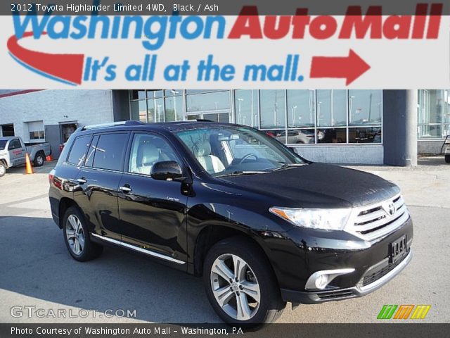 2012 Toyota Highlander Limited 4WD in Black