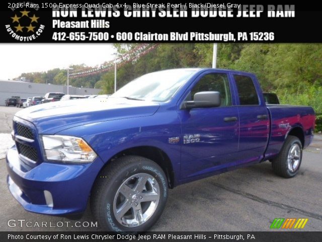 2016 Ram 1500 Express Quad Cab 4x4 in Blue Streak Pearl