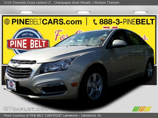 2016 Chevrolet Cruze Limited LT in Champagne Silver Metallic