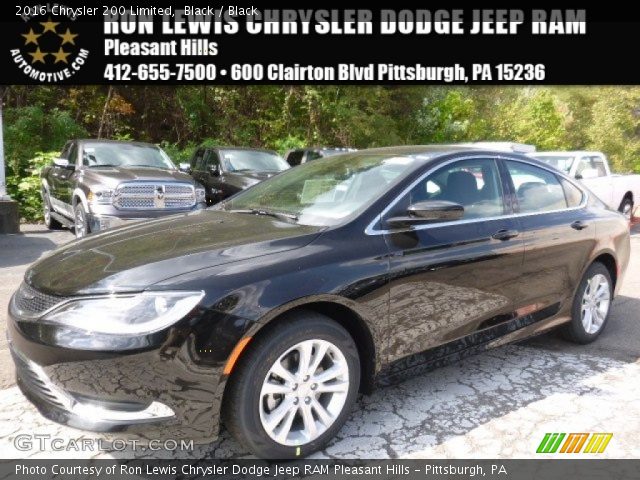 2016 Chrysler 200 Limited in Black